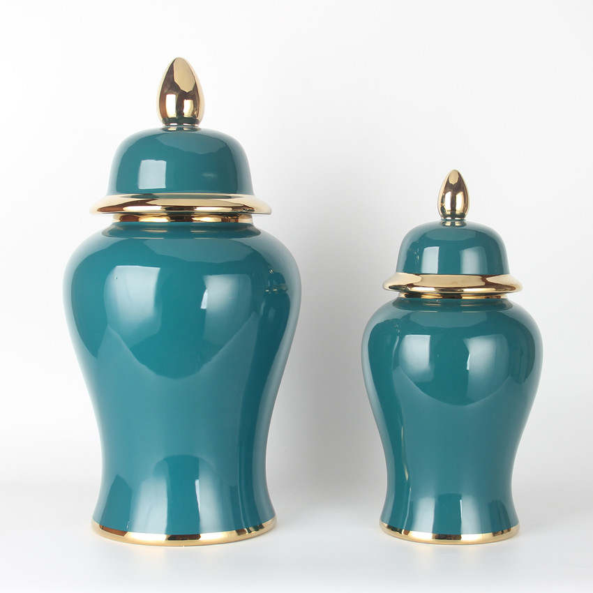 Ginger Jar Teal Color ( 2 Sizes)