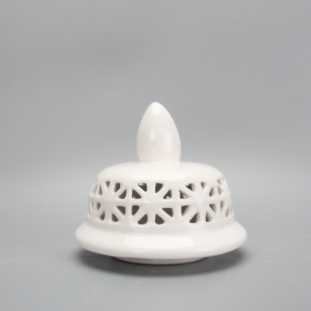 White Cross Style Ginger Jar