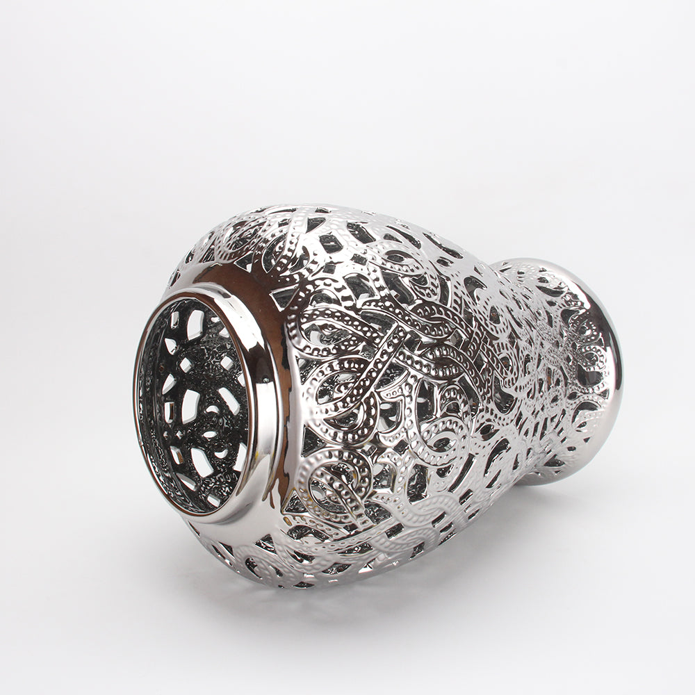 Silver Beaded Ginger Jar