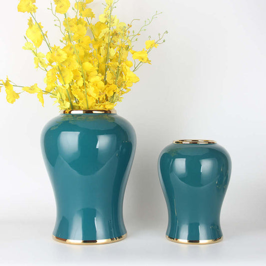 Ginger Jar Teal Color ( 2 Sizes)