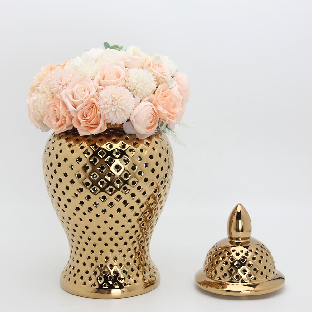 Gold Pierced Ginger Jar ( 2 Size)