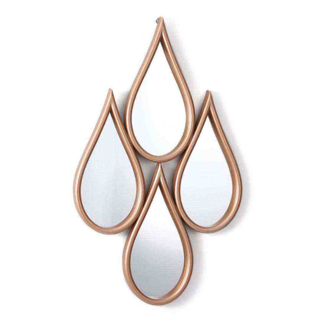 Tear Drop Wall Mirror(Rose Gold)