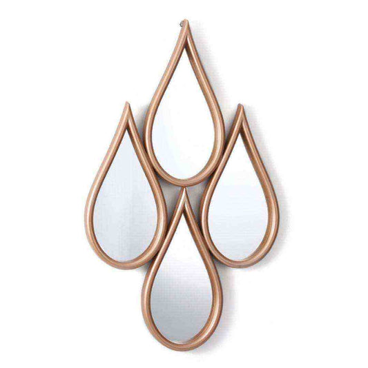 Tear Drop Wall Mirror(Rose Gold)