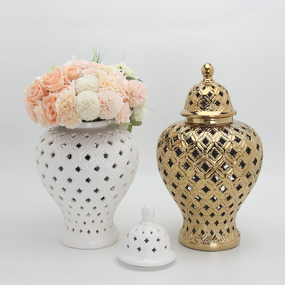 White Ginger Jar Bulbed style