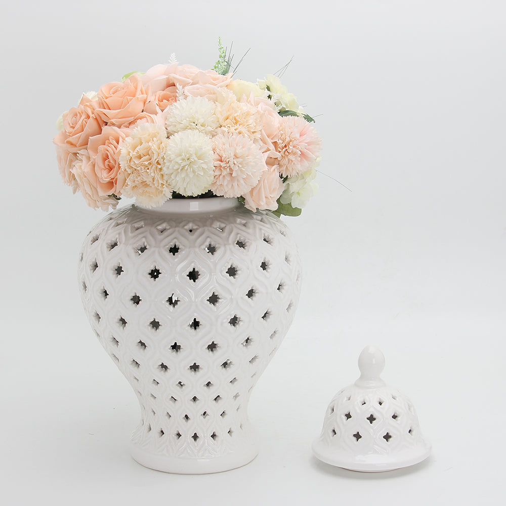 White Ginger Jar Bulbed style