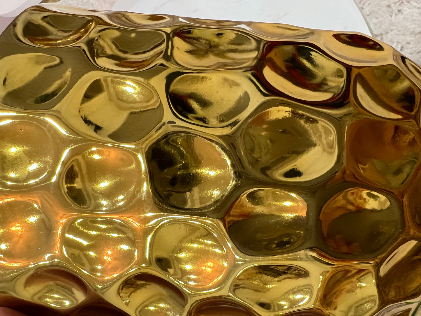 GOLD METAL VASE