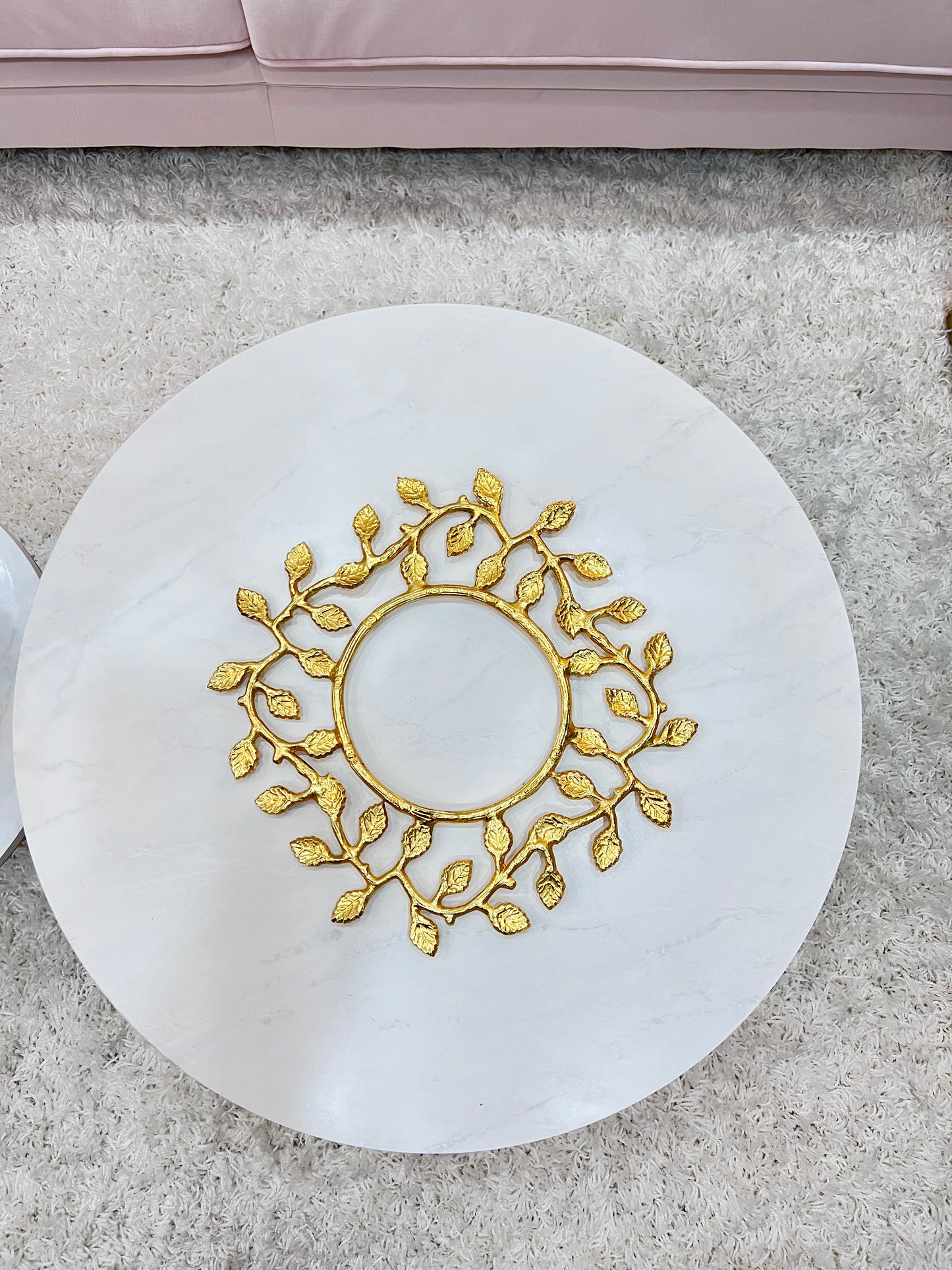 Gold Wall Metal Wreath/ Trivets