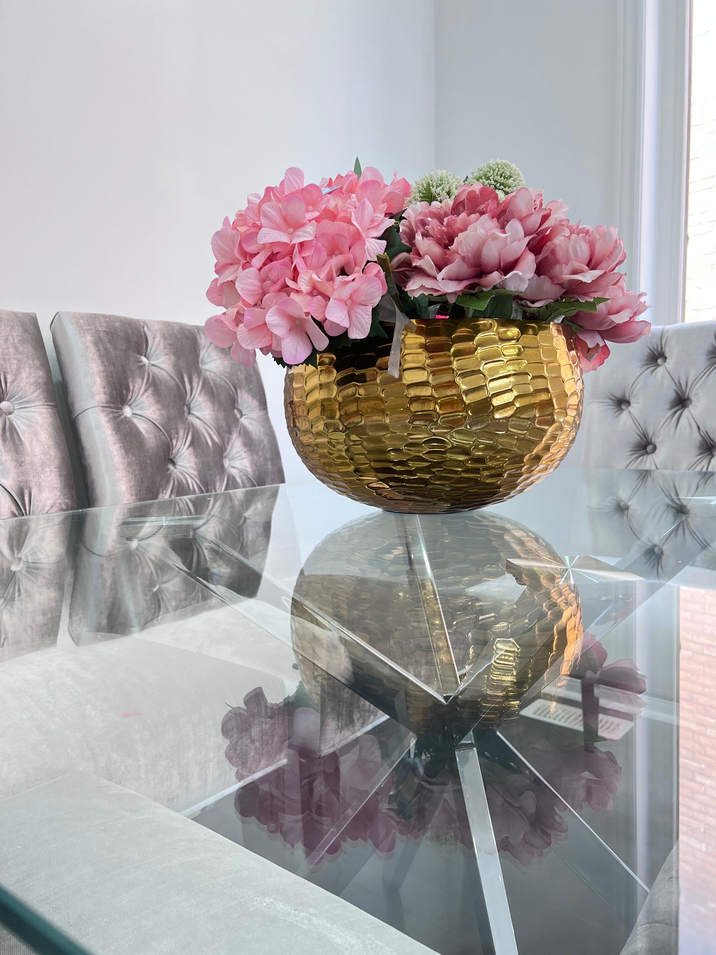Gold Textured vase