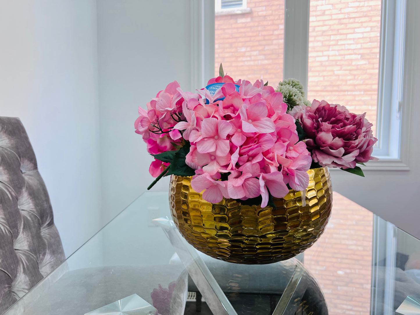 Gold Textured vase