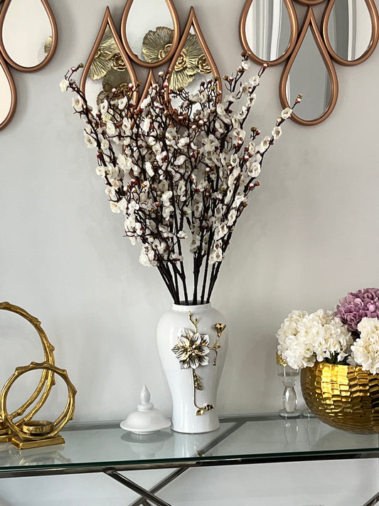 White Plum Blossom Branch