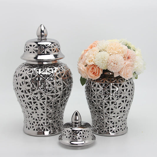 Silver Cross Style Ginger Jar