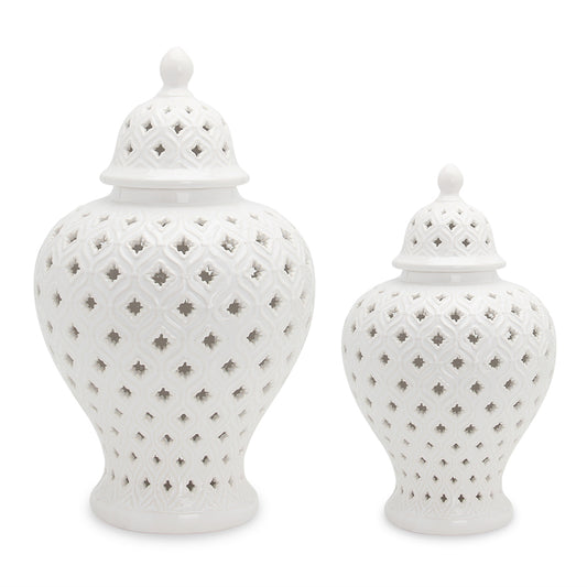 White Ginger Jar Bulbed style