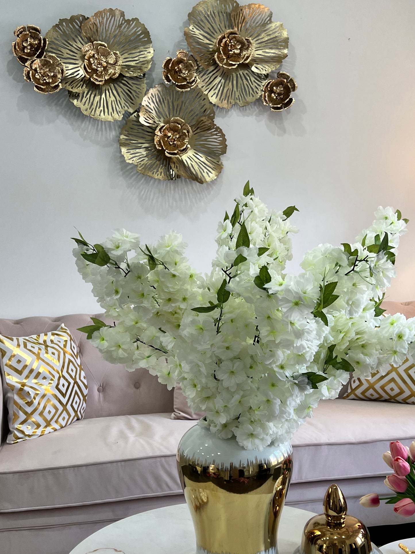 Floral Metal Wall Decor