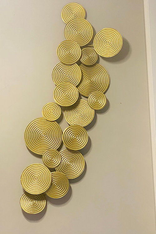 Gold Disc Style Wall Decor